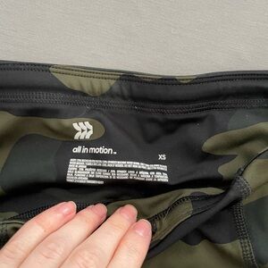 All in Motion Camouflage Biker Shorts